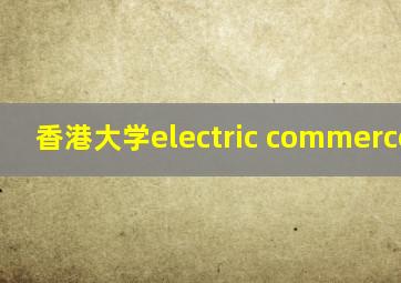 香港大学electric commerce and